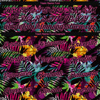 Custom 3D Pattern Design Tropical Hawaii Palm Leaves Performance T-Shirt