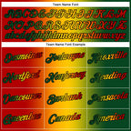 Custom Green Red Yellow-Black 3D Pattern Design Gradient Fashion Black History Month Performance T-Shirt