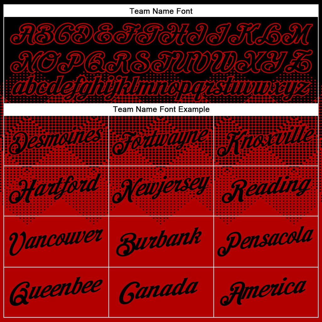 Custom Black Red 3D Pattern Design Gradient Square Shapes Performance T-Shirt