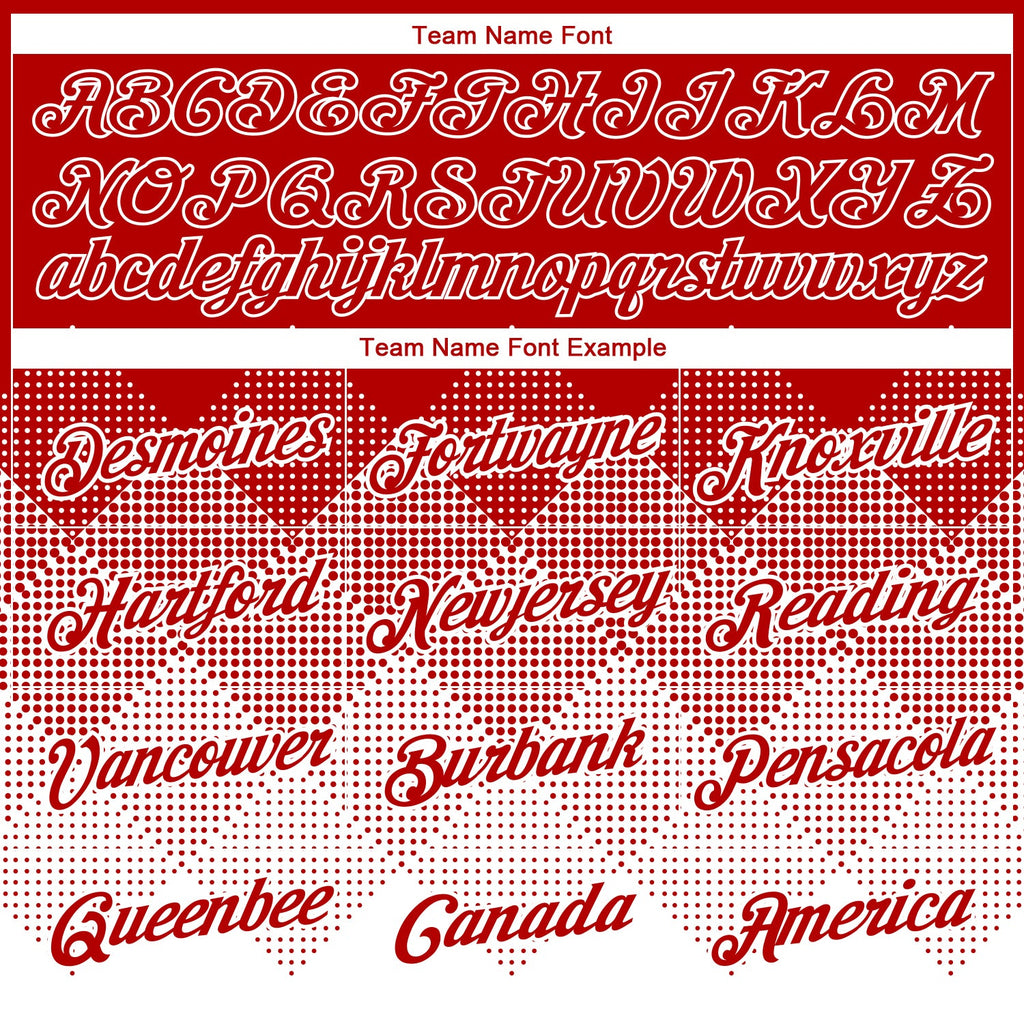 Custom Red White 3D Pattern Design Gradient Square Shapes Performance T-Shirt