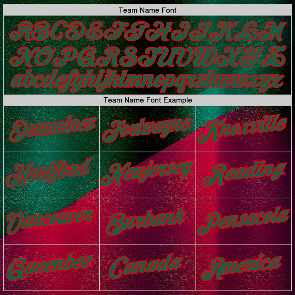 Custom Stitched Green Kelly Green-Red 3D Pattern Design Mexico Abstract Sportswear Pullover Sweatshirt Hoodie