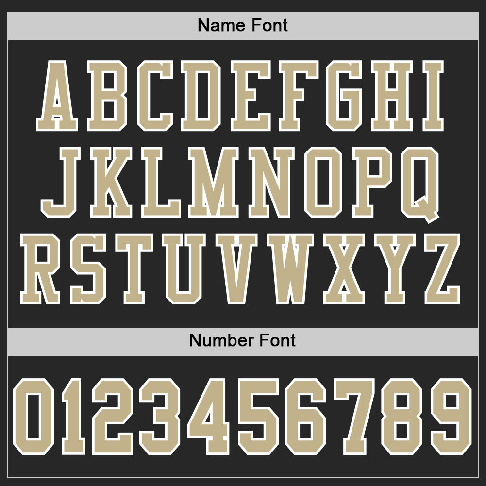 Custom Black Vegas Gold-White Mesh Authentic Football Jersey