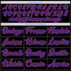 Custom Black Pink-Purple Performance T-Shirt