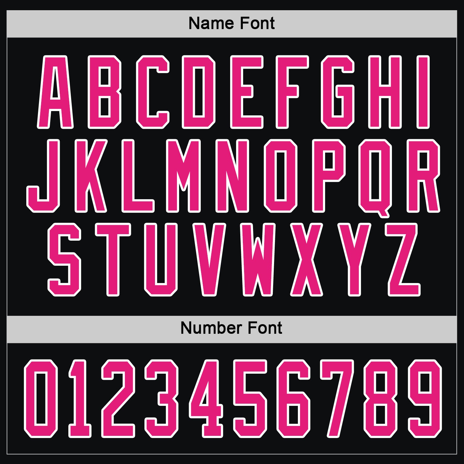 Custom Black Hot Pink-White Hockey Jersey