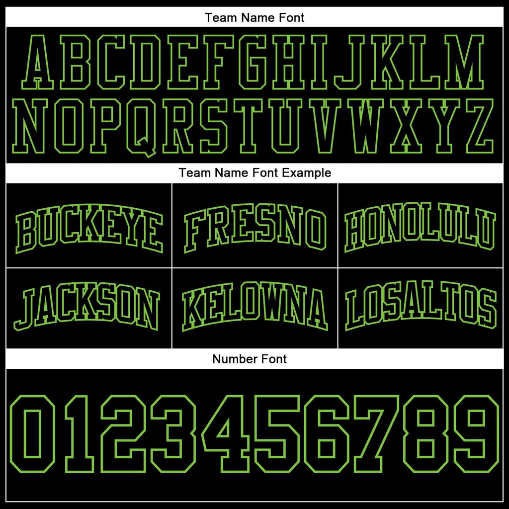 Custom Black Black-Neon Green Authentic Throwback Basketball Shorts