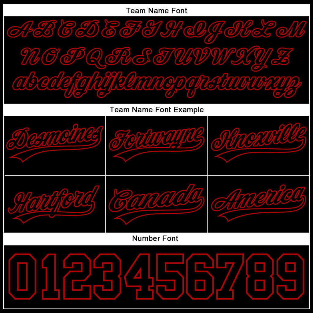 Custom Black Red Authentic Throwback Basketball Shorts