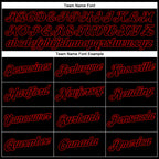 Custom Black Red Performance T-Shirt