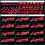 Custom Black USA Flag-Red Performance T-Shirt