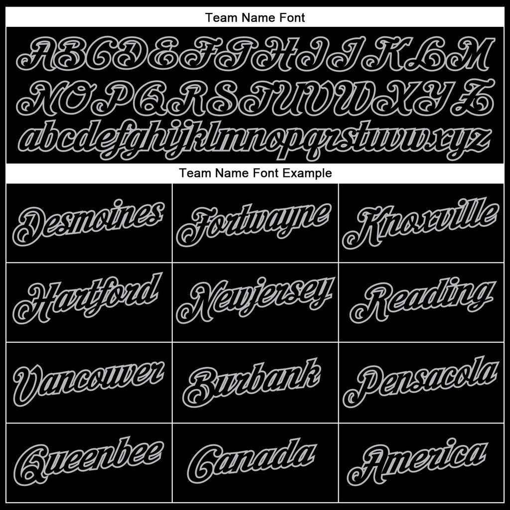Custom Black Gray Performance T-Shirt