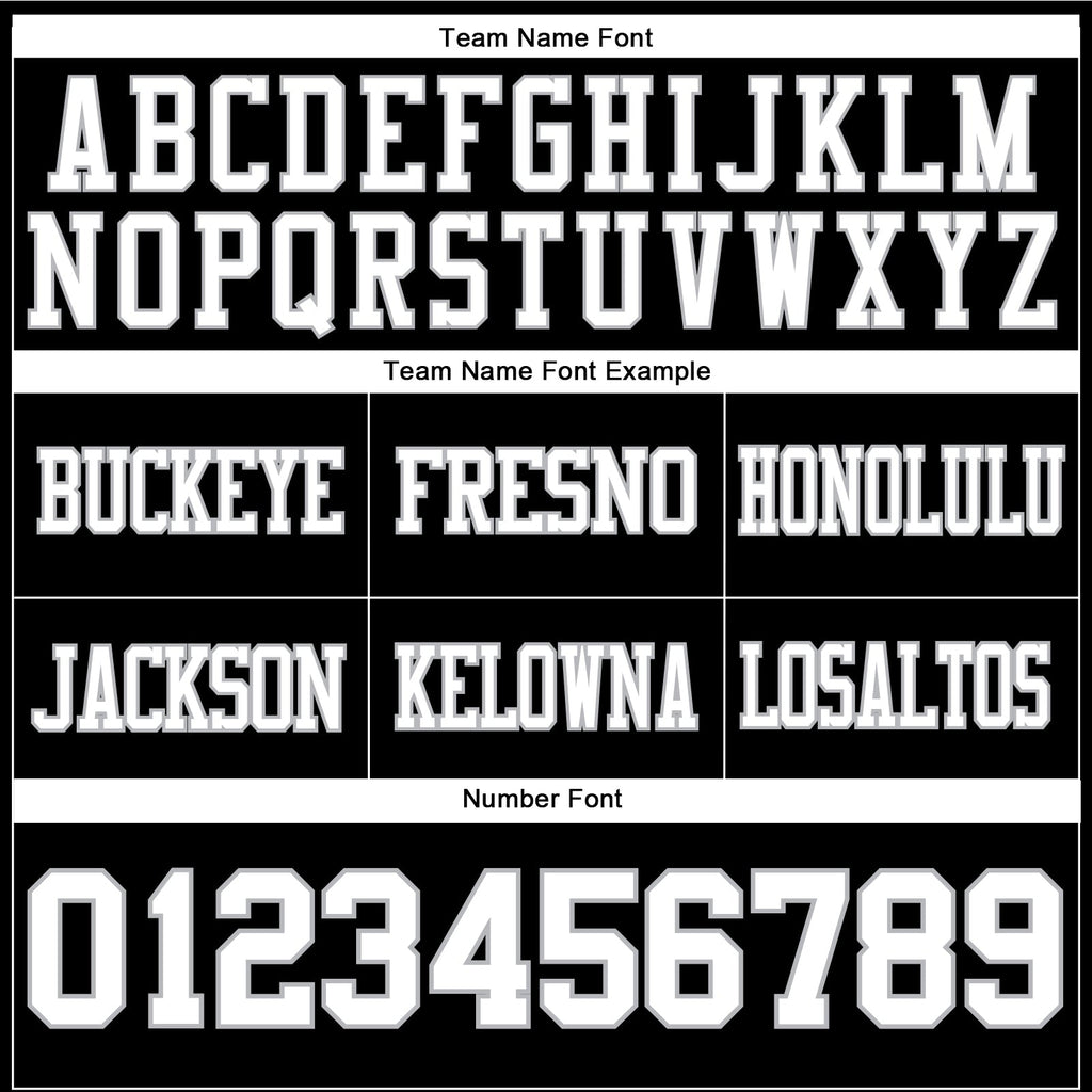 Custom Black White-Gray Authentic Football Jersey