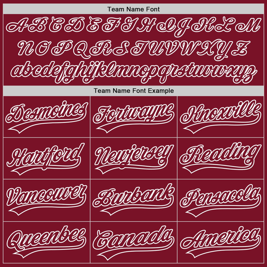 Custom Crimson Crimson-White Authentic Baseball Jersey