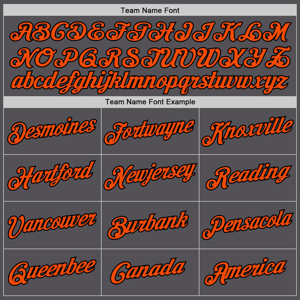 Custom Steel Gray Orange-Black Performance T-Shirt