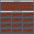 Custom Steel Gray Orange-Black Performance T-Shirt