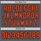 Custom Steel Gray Orange-Black Performance T-Shirt