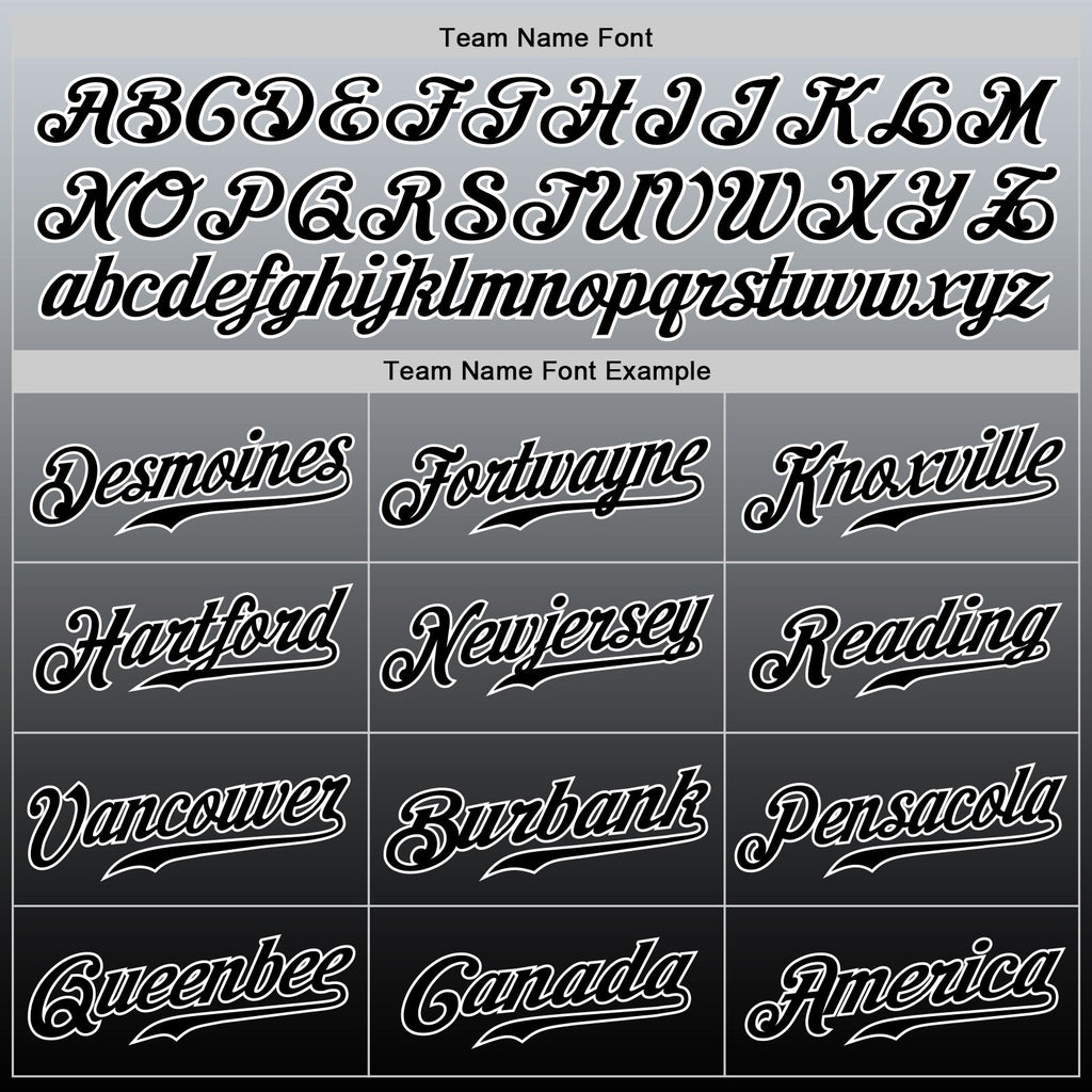 Custom Gray Black-White Authentic Fade Fashion Baseball Jersey