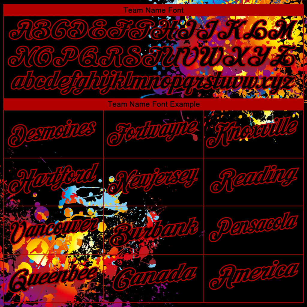 Custom Black Red 3D Pattern Design Dart Board Performance Golf Polo Shirt