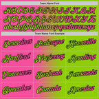 Custom Neon Green Pink-Black Gradient Fashion Performance T-Shirt