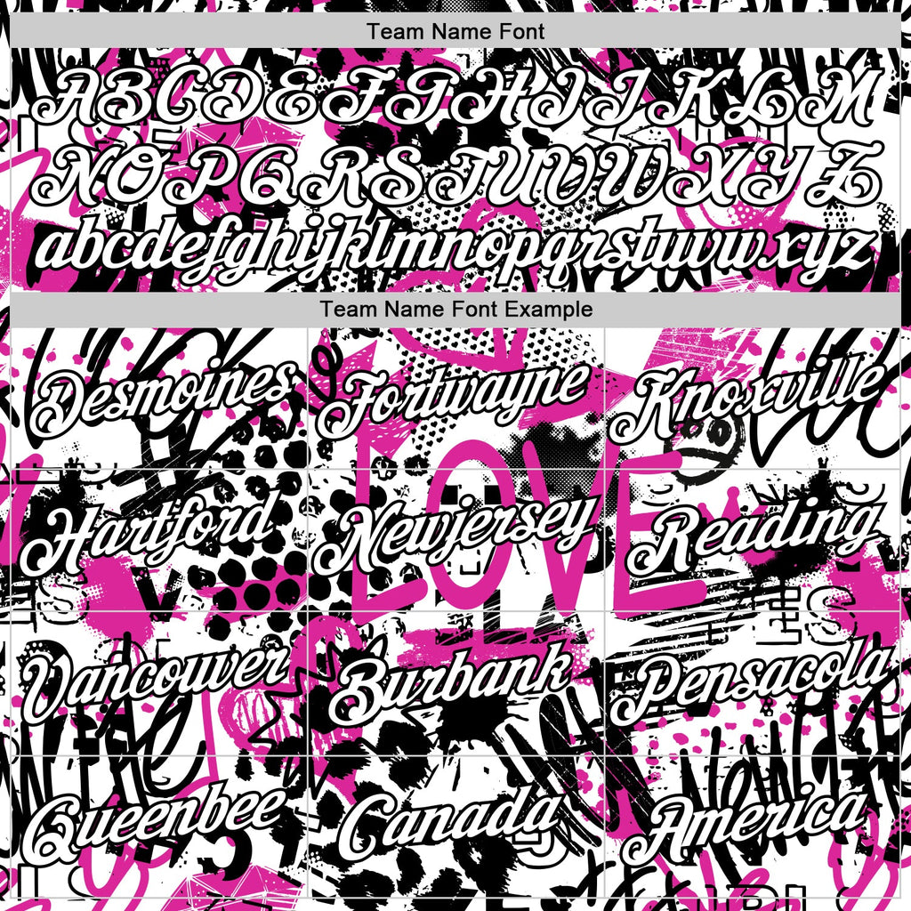 Custom Graffiti Pattern White-Black 3D Performance T-Shirt