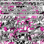 Custom Graffiti Pattern White-Black 3D Performance T-Shirt