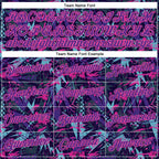 Custom Graffiti Pattern Purple-Pink 3D Creative Geometric Figures And Dots Performance T-Shirt