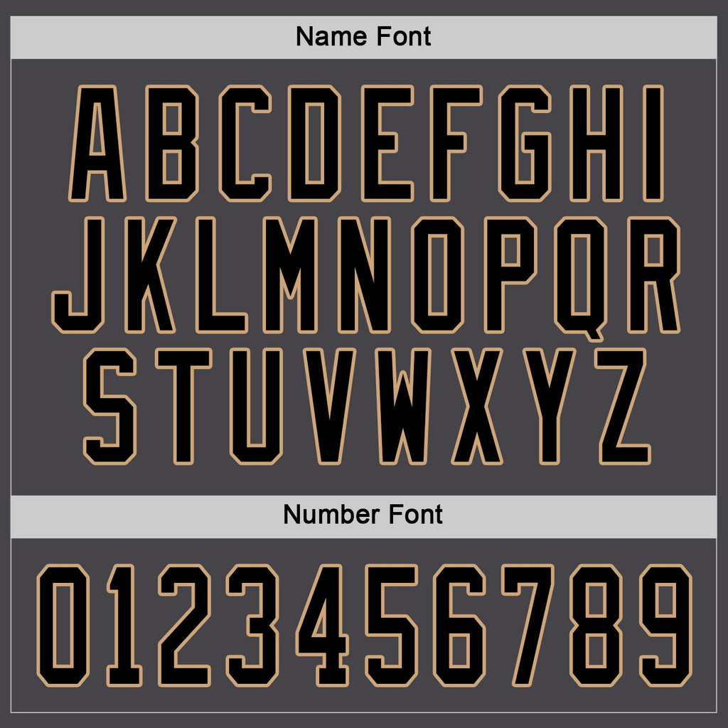 Custom Steel Gray Black-Old Gold Hockey Jersey