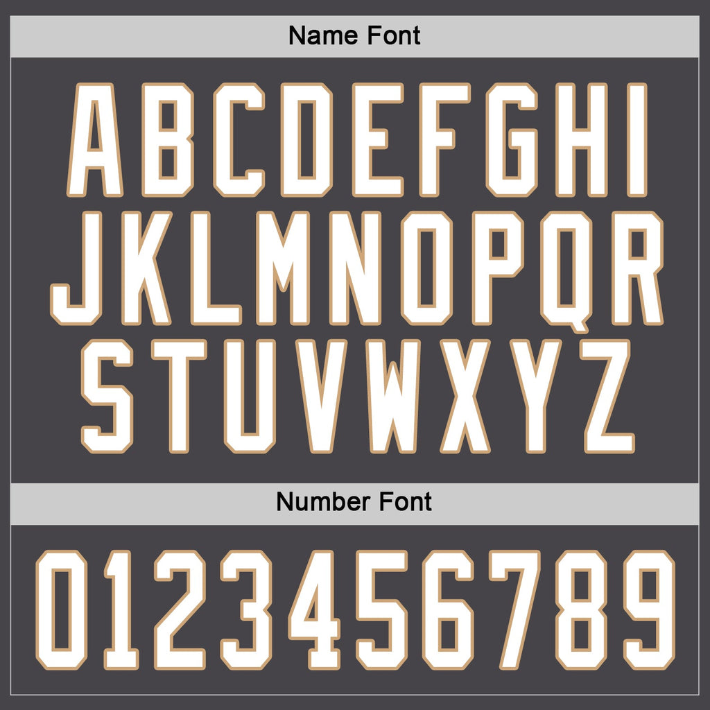 Custom Steel Gray White-Old Gold Hockey Jersey