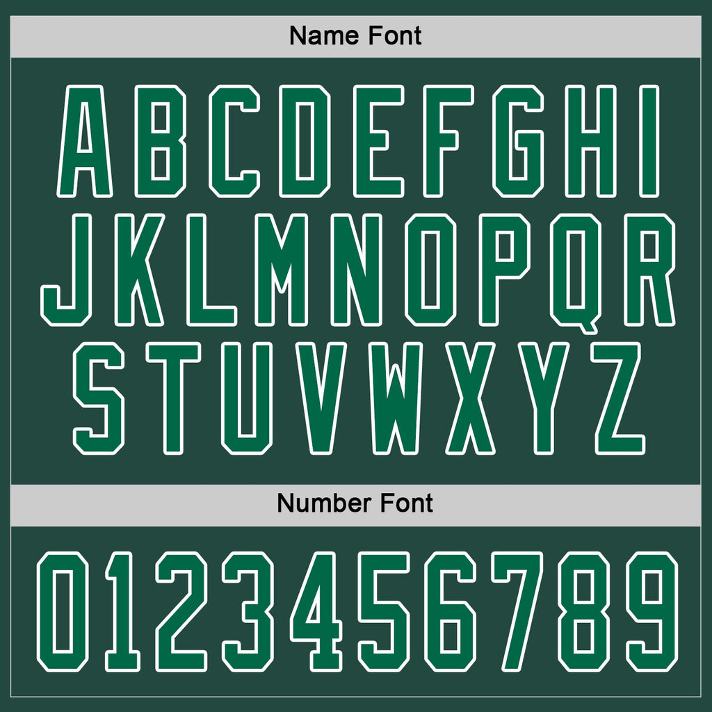 Custom Green Kelly Green-White Hockey Jersey