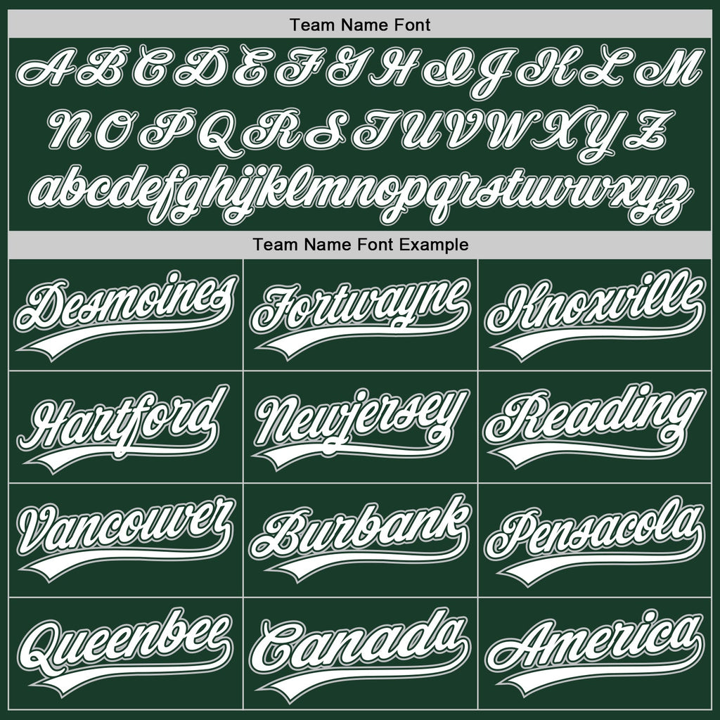 Custom Green White-Gray Authentic Baseball Jersey