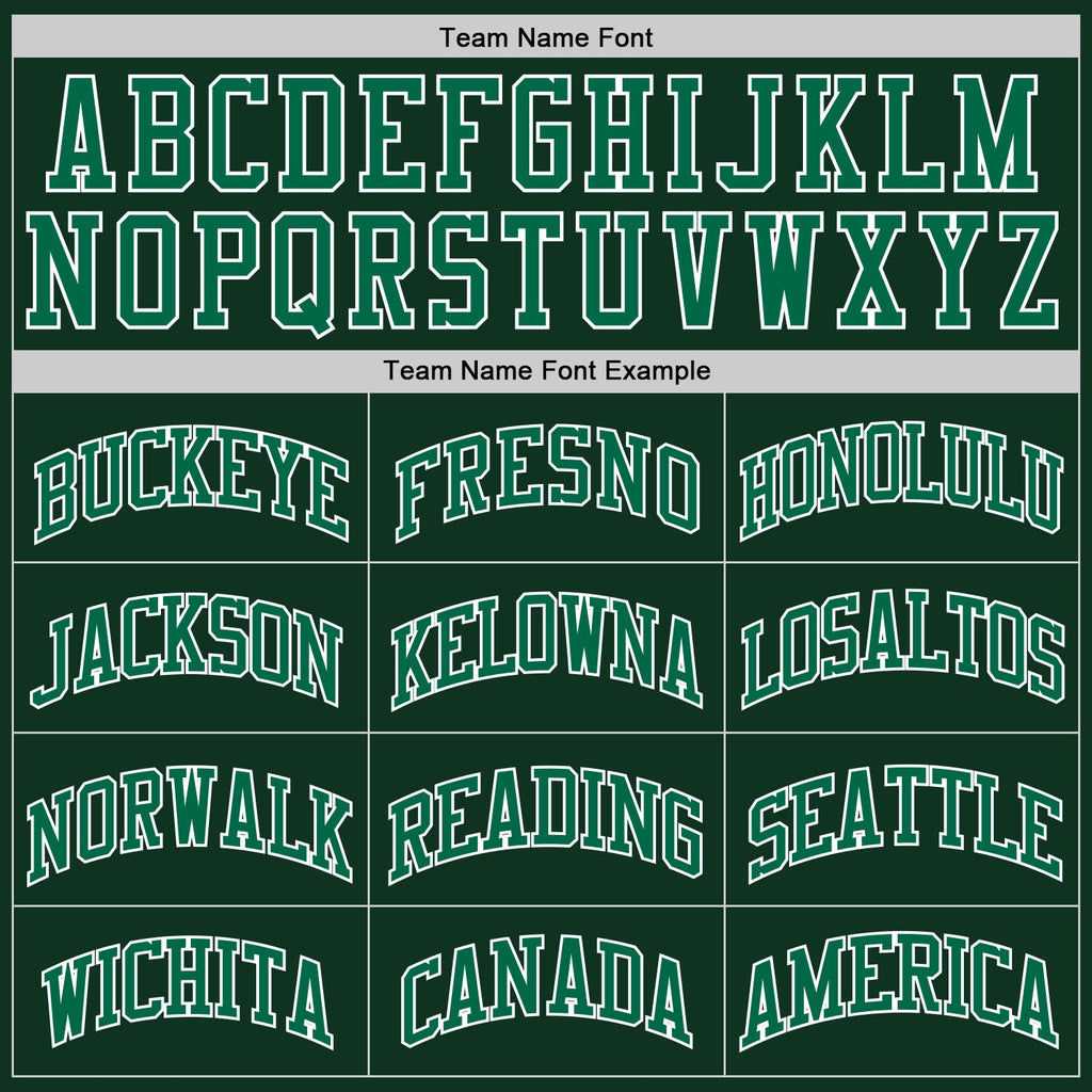 Custom Hunter Green Kelly Green-White Authentic Throwback Basketball Jersey