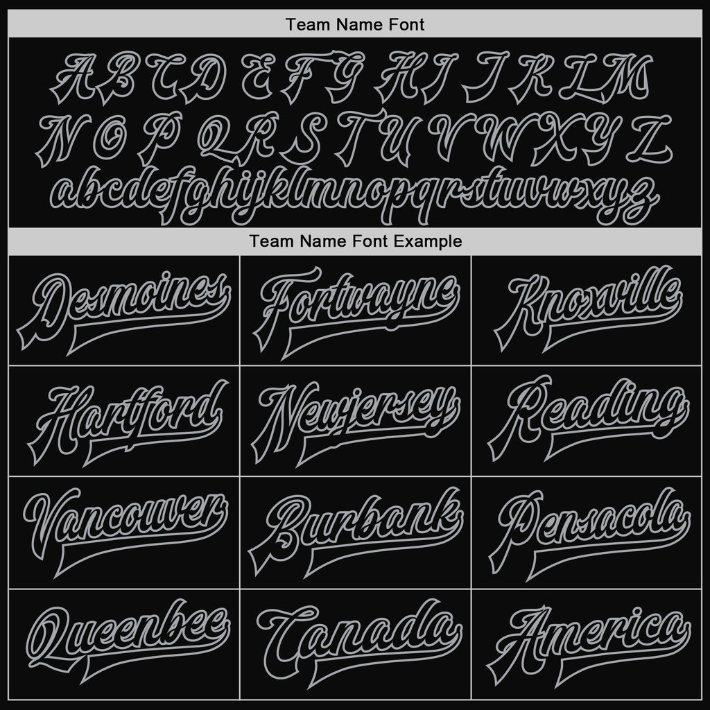 Custom Black Black-Gray Bomber Full-Snap Varsity Letterman Jacket