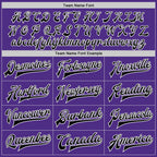 Custom Purple Black-White Bomber Full-Snap Varsity Letterman Two Tone Jacket