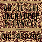 Custom Brown Black-Old Gold Leopard 3D Pattern Design Bomber Full-Snap Varsity Letterman Jacket