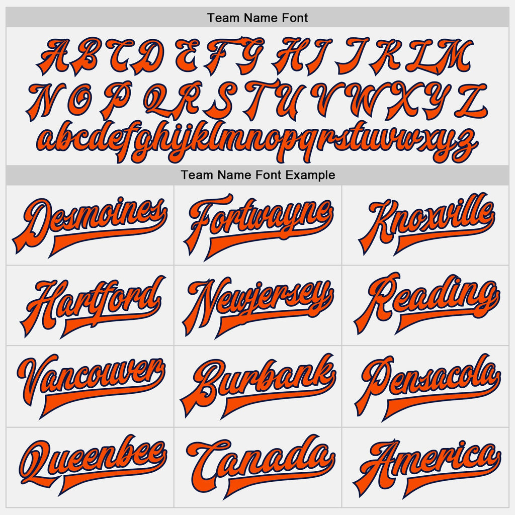 Custom White Orange-Navy Bomber Full-Snap Varsity Letterman Two Tone Jacket