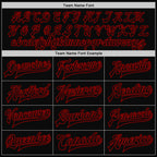Custom White Black-Red Bomber Full-Snap Varsity Letterman Split Fashion Jacket