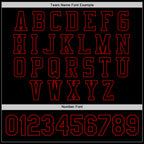 Custom Black Red Bomber Full-Snap Varsity Letterman Jacket