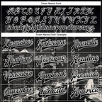 Custom Black White Chicago Illinois City Edition 3D Bomber Full-Snap Varsity Letterman Jacket