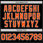 Custom Black Orange-White Bomber Full-Snap Varsity Letterman Hoodie Jacket
