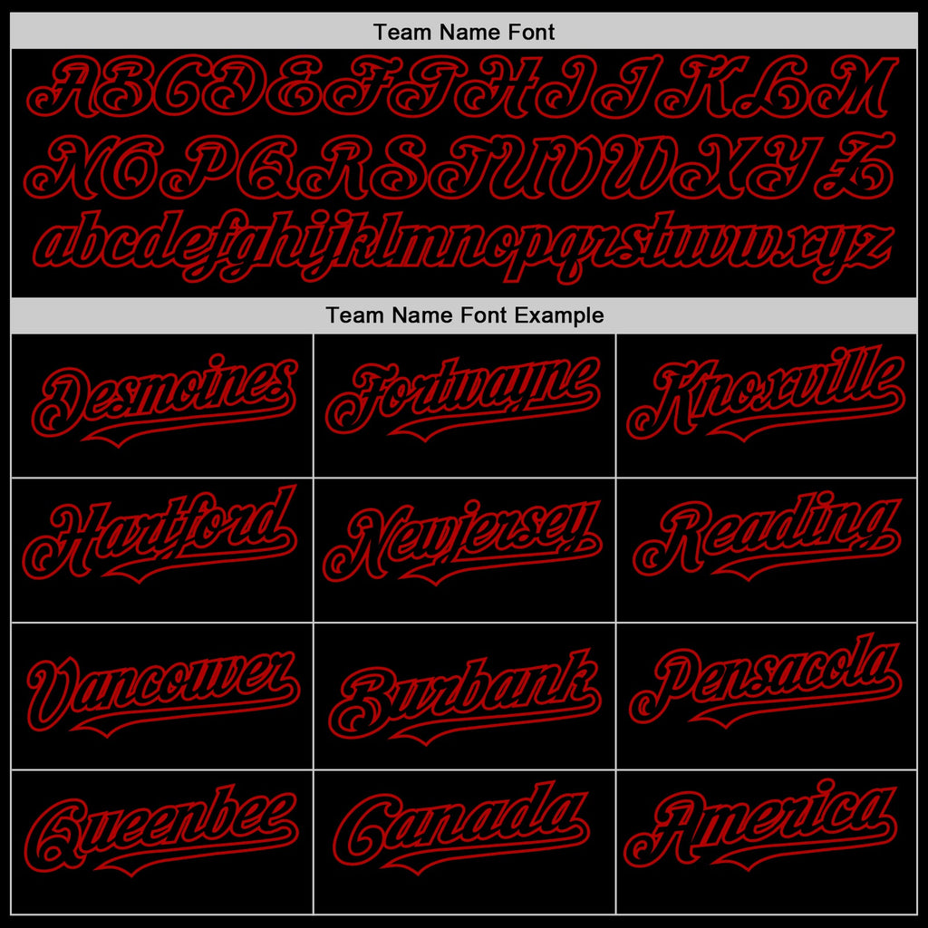 Custom Black Red Bomber Full-Snap Varsity Letterman Two Tone Hoodie Jacket