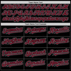 Custom Black Crimson-Gray Bomber Full-Snap Varsity Letterman Two Tone Hoodie Jacket