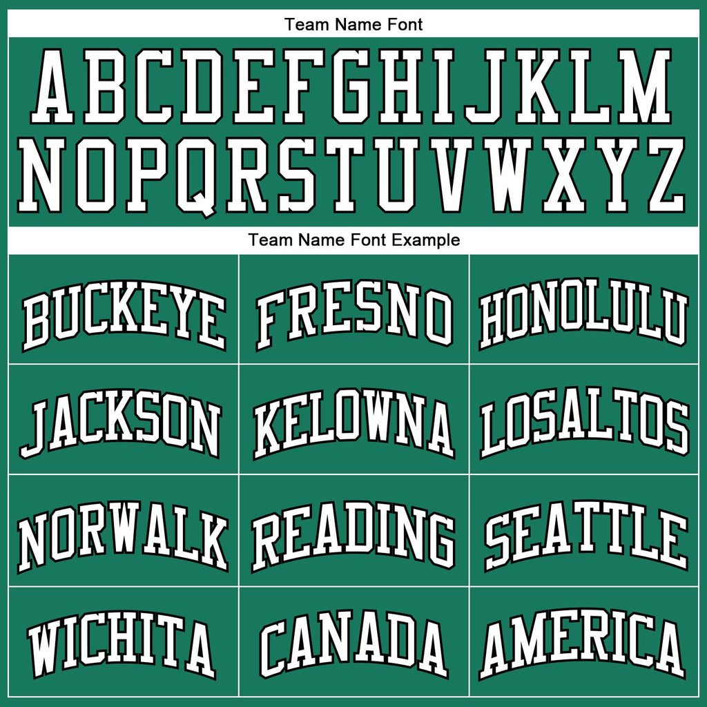 Custom Kelly Green White-Black Authentic Throwback Basketball Jersey