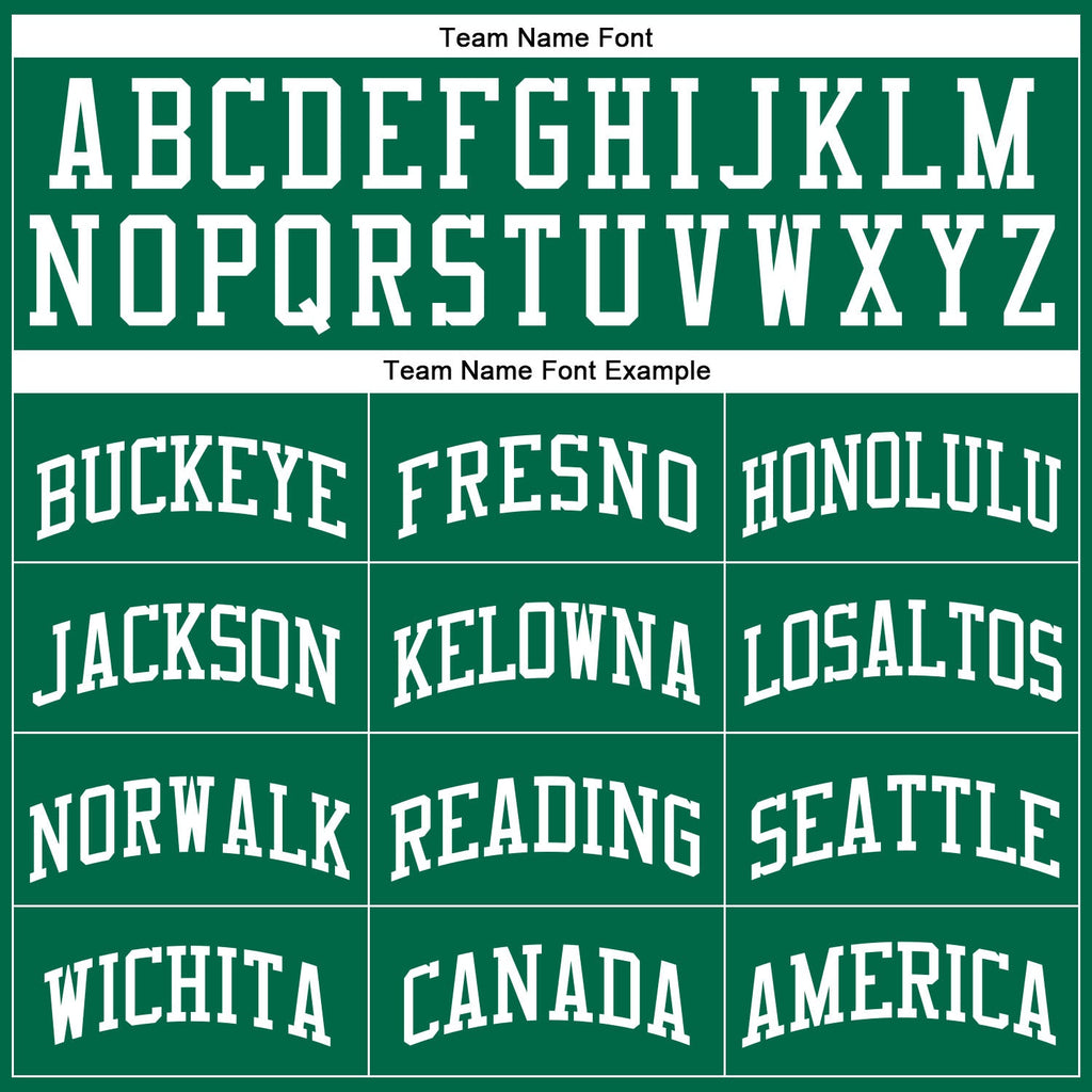 Custom Kelly Green White Authentic Throwback Basketball Jersey