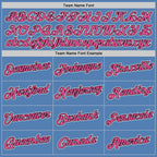 Custom Light Blue Pink-Black Performance T-Shirt