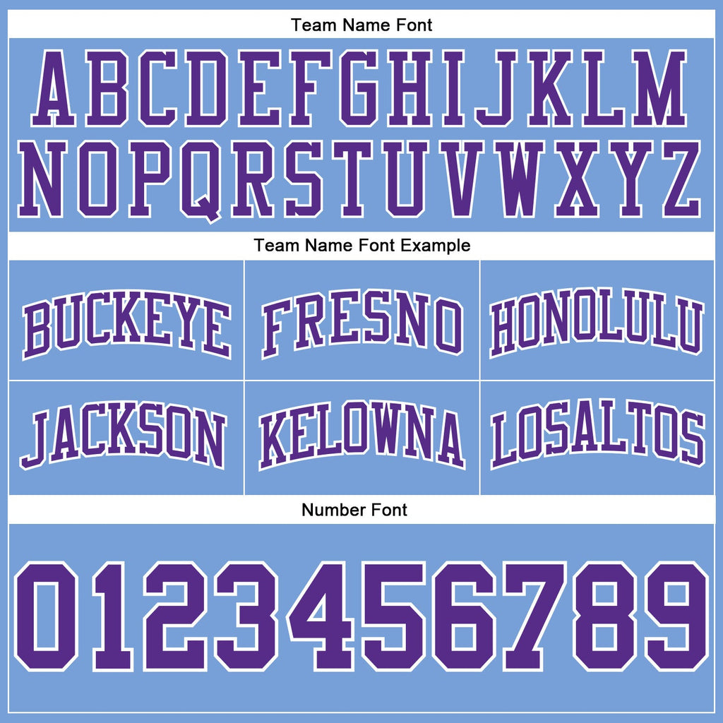 Custom Light Blue Purple-White Authentic Throwback Basketball Shorts