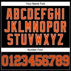 Custom Black Orange-White Long Sleeve Performance T-Shirt