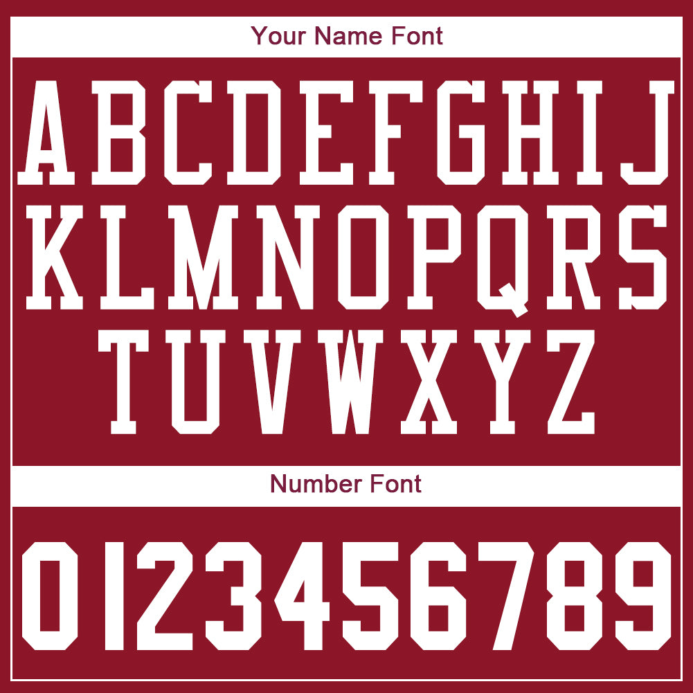 Custom Maroon White Round Neck Basketball Uniform Jersey