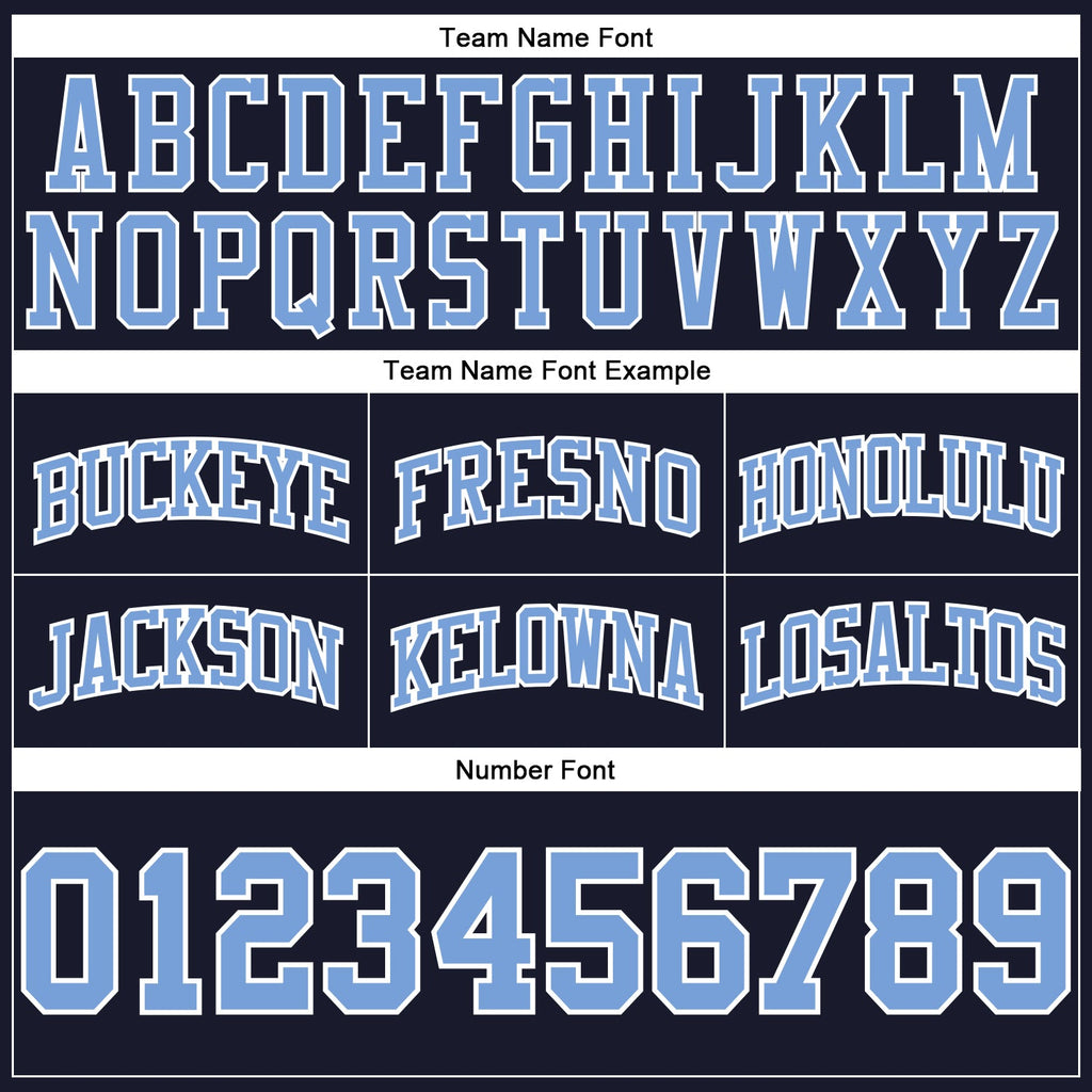 Custom Navy Light Blue-White Authentic Throwback Basketball Shorts