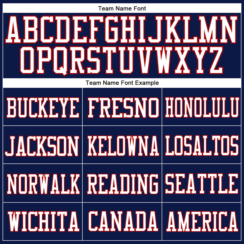 Custom Navy White-Red Mesh Authentic Football Jersey