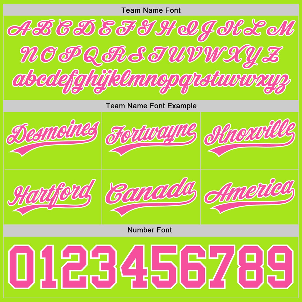 Custom Neon Green Pink-White Authentic Throwback Basketball Shorts