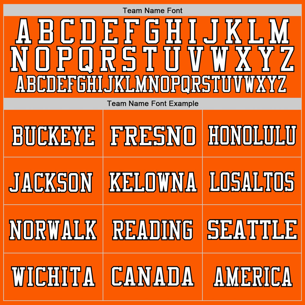 Custom Orange Black-White Mesh Authentic Football Jersey