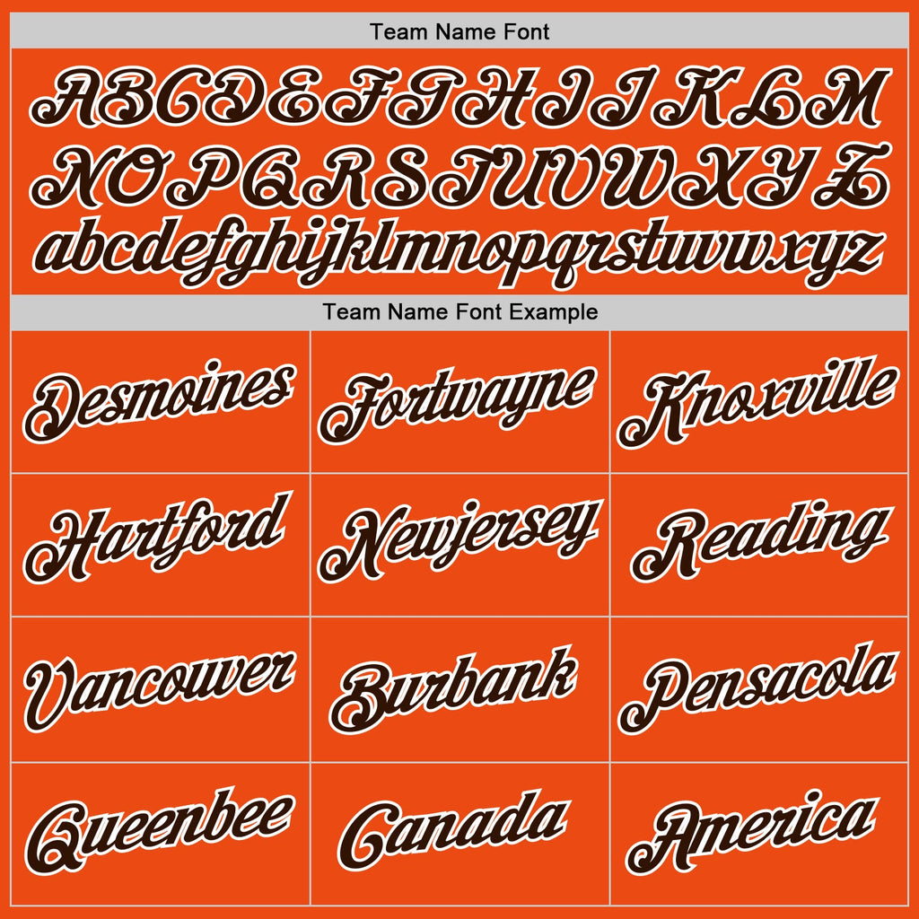 Custom Orange Brown-White Performance T-Shirt